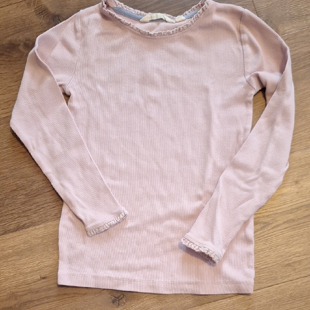 Mini Boden Light Pink Long Sleeve Tee